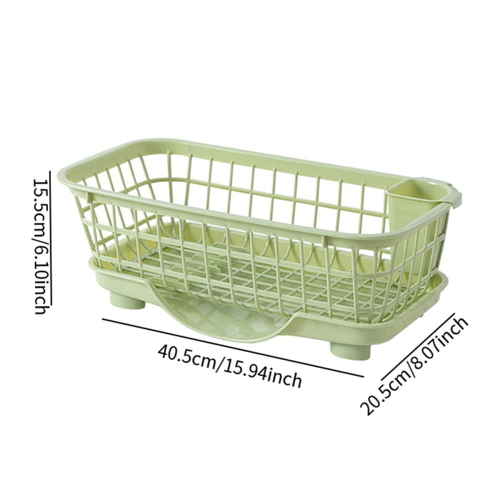 Dish Drying Rack Sink Shelf Sink Organizer Rack for Bathroom Home Countertop green