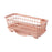 Dish Drying Rack Sink Shelf Sink Organizer Rack for Bathroom Home Countertop pink