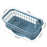 Dish Drying Rack Sink Shelf Sink Organizer Rack for Bathroom Home Countertop blue