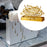 Upright Paper Napkin Holder Tissue Dispenser for Indoor Outdoor Kitchen Home Camphor leaf Gold