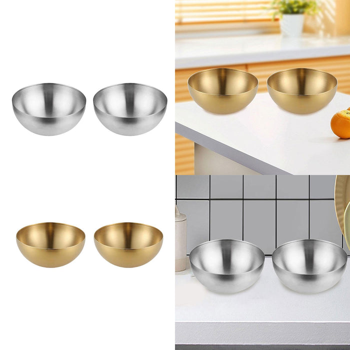 Stainless Steel Basin Baking Accessory Wash Basin for Dessert Snacks Cooking Silver