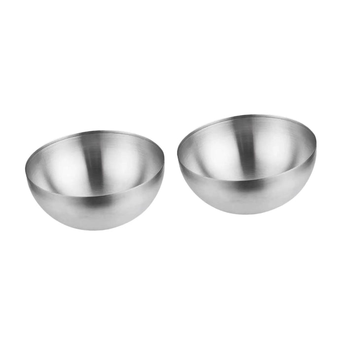 Stainless Steel Basin Baking Accessory Wash Basin for Dessert Snacks Cooking Silver