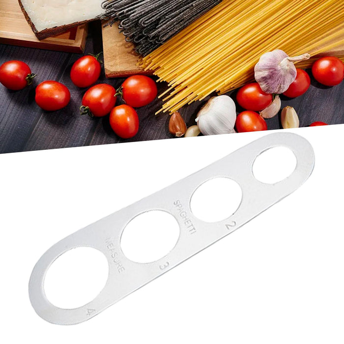 Stainless Steel Spaghetti Measurer Tool Pasta Ruler Noodle Serving Size Tool silvery