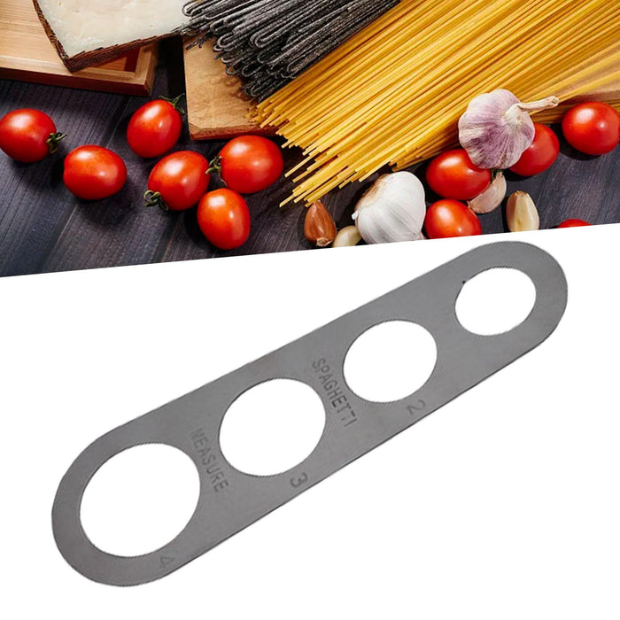 Stainless Steel Spaghetti Measurer Tool Pasta Ruler Noodle Serving Size Tool black