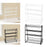 Spice Rack Organizer Portable Bathroom Vanity Organizer for Bathroom Cabinet White