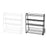 Spice Rack Organizer Portable Bathroom Vanity Organizer for Bathroom Cabinet White