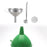 Wine Pouring Funnel Tool Practical Wine for Liquid Oil Dispensing Tool Mouth Diameter5.3cm