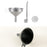 Wine Pouring Funnel Tool Practical Wine for Liquid Oil Dispensing Tool Mouth Diameter6.5cm