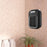 Wall Outlet Space Heater Adjustable Mini Space Heater for Indoor Office Home Black