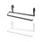 Wall Mounted Paper Holder Kitchen Cupboard Paper Towel Holder Bathroom Hotel white