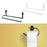 Wall Mounted Paper Holder Kitchen Cupboard Paper Towel Holder Bathroom Hotel white