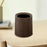 Wood Grain Plastic Trash Can Open Top for Bedroom Indoor Outdoor Living Room without base