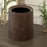 Wood Grain Plastic Trash Can Open Top for Bedroom Indoor Outdoor Living Room without base