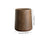 Wood Grain Plastic Trash Can Open Top for Bedroom Indoor Outdoor Living Room with base