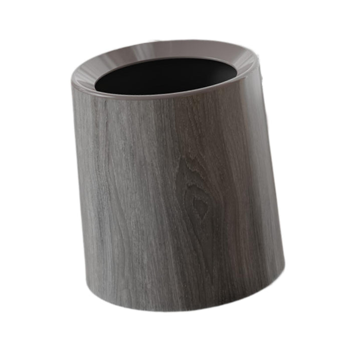 Wood Grain Trash Can Room Aesthetic Stylish for Entryway Bathroom Study Room without base