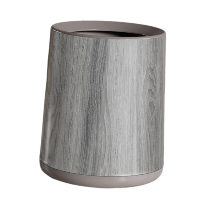 Wood Grain Trash Can Room Aesthetic Stylish for Entryway Bathroom Study Room with base