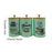 3x Coffee Tea Sugar Containers Iron Stylish Kitchen Canisters for Countertop Green