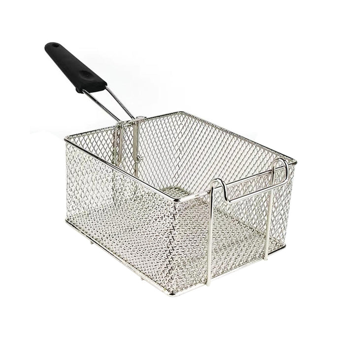 Wire Mesh Deep Frying Basket 10x7.6x5.5inch for Kitchen Anti Scalding Handle