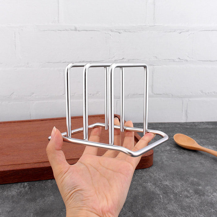 Cutting Board Holder Rack Compact Metal Kitchen Accessory for Plates Cabinet