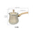 Stainless Steel Turkish Coffee Pot with Lid Melting Butter and Chocolate Pot 550ml Golden Pattern