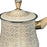 Stainless Steel Turkish Coffee Pot with Lid Melting Butter and Chocolate Pot 900ml Golden Pattern