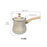 Stainless Steel Turkish Coffee Pot with Lid Melting Butter and Chocolate Pot 900ml Golden Pattern