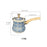 Stainless Steel Turkish Coffee Pot with Lid Melting Butter and Chocolate Pot 720ml Blue Pattern