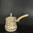 Stainless Steel Turkish Coffee Pot with Lid Melting Butter and Chocolate Pot 550ml Brown Pattern