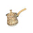 Stainless Steel Turkish Coffee Pot with Lid Melting Butter and Chocolate Pot 550ml Brown Pattern