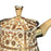 Stainless Steel Turkish Coffee Pot with Lid Melting Butter and Chocolate Pot 550ml Brown Pattern