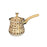 Stainless Steel Turkish Coffee Pot with Lid Melting Butter and Chocolate Pot 720ml Brown Pattern