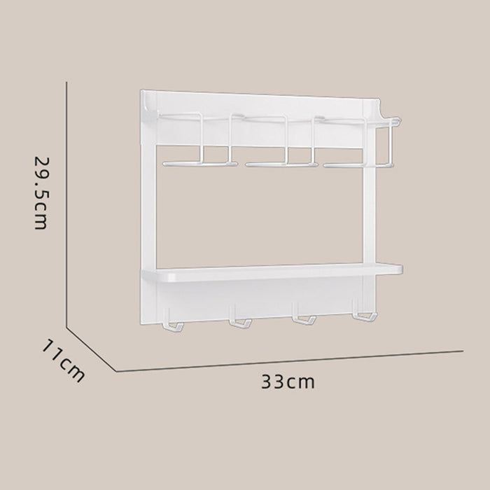 Water Bottle Holder Hanging Water Bottle Rack for Countertop Pantry Cupboard white  3 cup