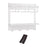 Water Bottle Holder Hanging Water Bottle Rack for Countertop Pantry Cupboard white  3 cup