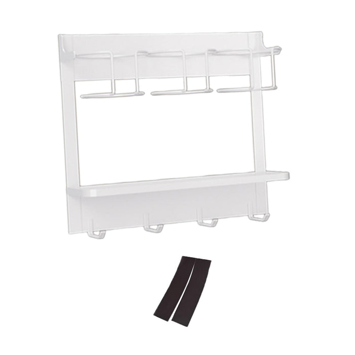 Water Bottle Holder Hanging Water Bottle Rack for Countertop Pantry Cupboard white  3 cup