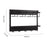 Water Bottle Holder Hanging Water Bottle Rack for Countertop Pantry Cupboard black  4 cup