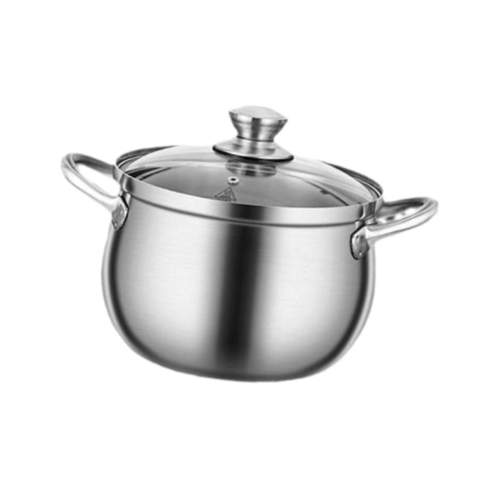 Stainless Steel Stocking Pot Soup Pasta Stew Pot for Gas Induction Cooker Party 20cm