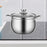 Stainless Steel Stocking Pot Soup Pasta Stew Pot for Gas Induction Cooker Party 20cm