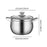 Stainless Steel Stocking Pot Soup Pasta Stew Pot for Gas Induction Cooker Party 22cm