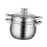 Stainless Steel Stocking Pot Soup Pasta Stew Pot for Gas Induction Cooker Party 20cm and Steam grid