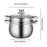 Stainless Steel Stocking Pot Soup Pasta Stew Pot for Gas Induction Cooker Party 24cm and Steam grid