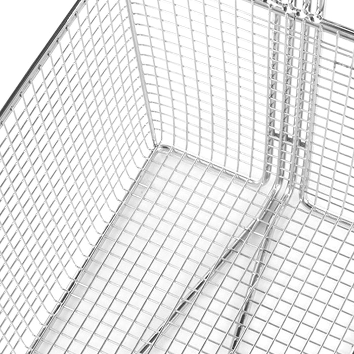 Wire Mesh Deep Frying Basket 10x7.6x5.5inch for Kitchen Anti Scalding Handle