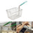 Wire Mesh Deep Frying Basket 10x7.6x5.5inch for Kitchen Anti Scalding Handle