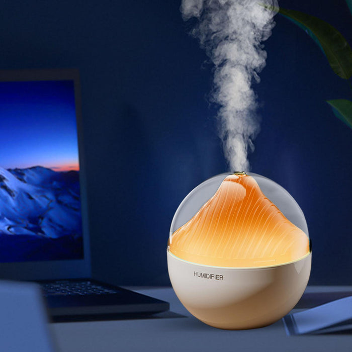 Humidifier for Bedroom Night Light 400ml for Small Space Office Nursery Room Orange