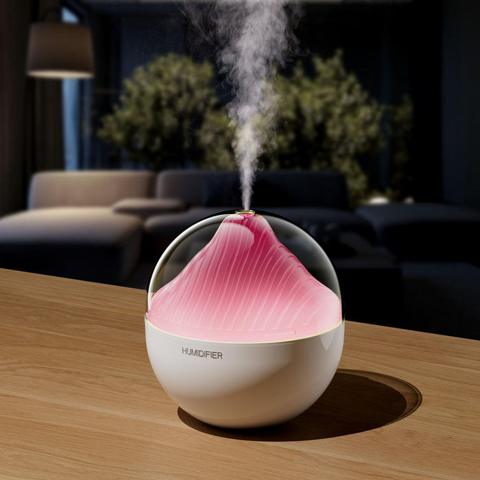 Humidifier for Bedroom Night Light 400ml for Small Space Office Nursery Room pink