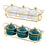 Dried Fruit Tray Set Multipurpose Candy Dish for Wedding Living Room Kitchen White