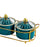 Dried Fruit Tray Set Multipurpose Candy Dish for Wedding Living Room Kitchen Green