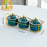 Dried Fruit Tray Set Multipurpose Candy Dish for Wedding Living Room Kitchen Green