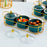 Dried Fruit Tray Set Multipurpose Candy Dish for Wedding Living Room Kitchen Green