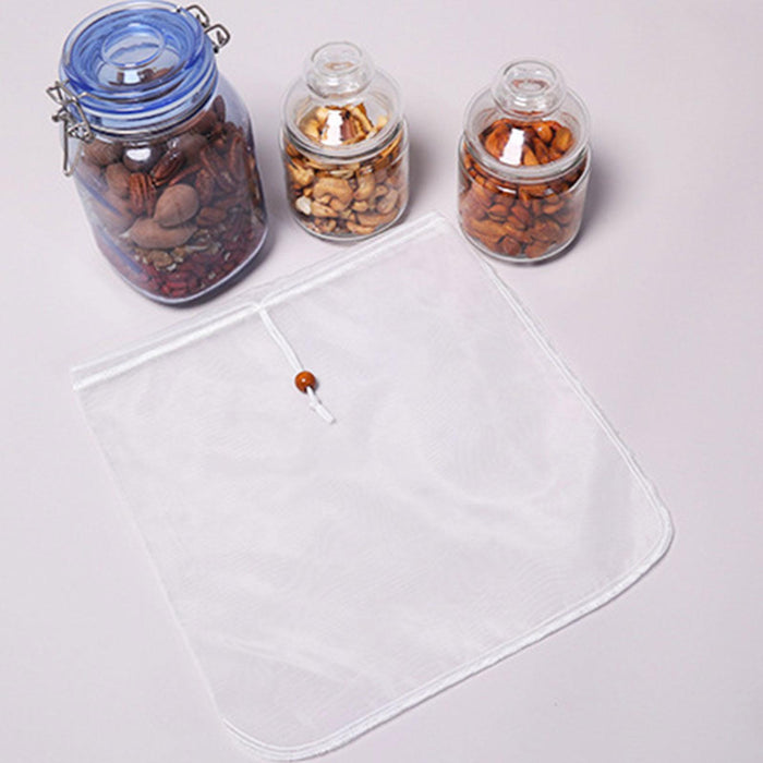 Nut Milk Bag Convenient Multiple Usage Kitchen Supplies for Tea Coffee Juice 20.5cmx30.5cm