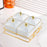 Dried Fruit Tray Set Snacks Dish Candy Nuts Dish for Hotel Party Living Room White